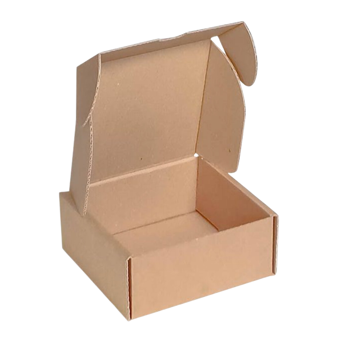 25x Faltschachtel | 90x60x50mm | E-Welle braun
